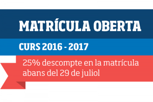 Matrícula abierta curso 16-17