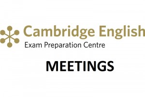 Cambridge exams' meetings in October